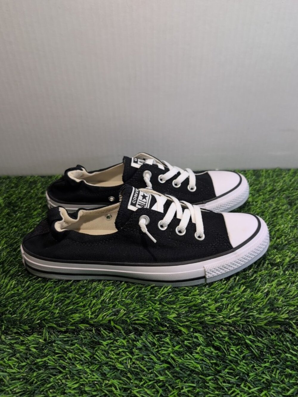 Converse Shoes Womens 10 Chuck Taylor All Star Shoreline Sneakers Black 537081F